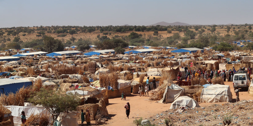 位在查德東部的烏蘭難民營（Ourang refugee camp），攝於2023年12月。©Renaud Masbeye/MSF