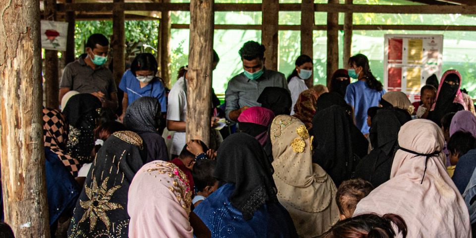 無國界醫生在緬甸若開邦北部的行動診所。© Zoe Bennell/MSF