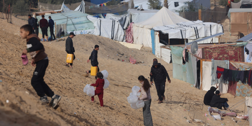 加薩南部難民營。©MSF