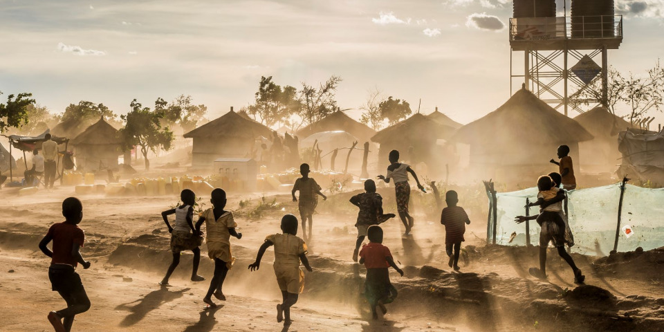 烏干達畢迪畢迪（Bidibidi）難民營中的日常生活一景