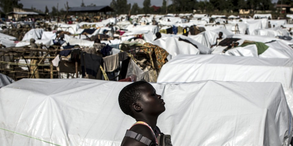 無國界醫生支援的營地，約有 2,000名流離失所者。©John Wessels