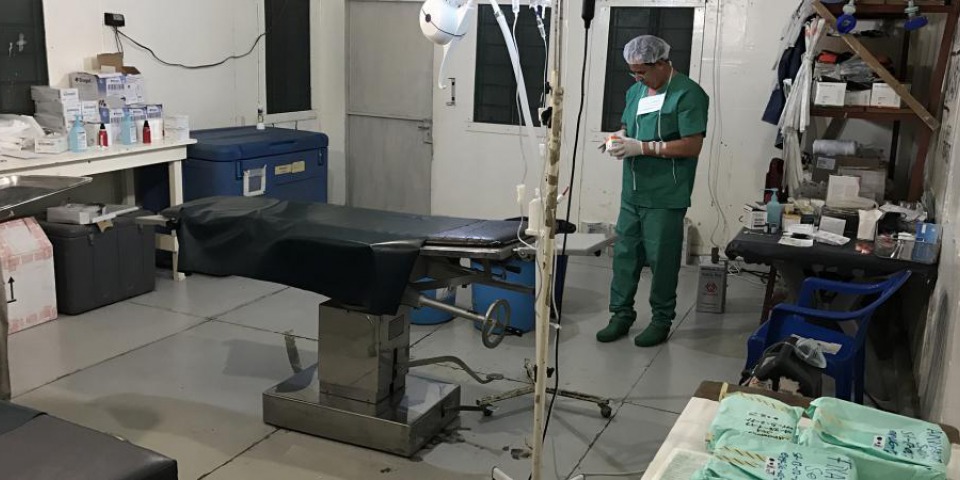 改裝完成的手術室配備手術室基本儀器及用品,應急作為搶救危急傷者之用。© Akin Chan